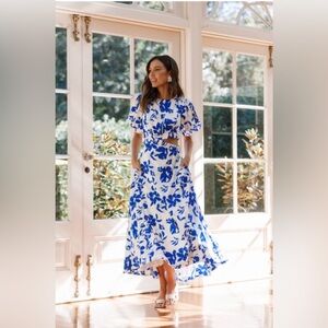 Petal & Pup Women's Aminah Puff Sleeve Dress Small NWOT